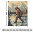 thumbnail image 2 of Bigfoot With Sunglasses Super Soft Blanket Christmas Throw Blanket Flannel Microfiber Blankets for Couch Bed Sofa Fluffy and Warm 40"x50", 2 of 9