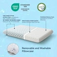 Ultra Thin Pillow 2.75" Stomach Sleeping, Gel Memory Foam Flat Pillow