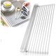 thumbnail image 1 of Vajilla Cocina Inox Plegable Con Cubiertos - Secavajillas Multifunción - Vajilla Fregadero - Delantal Gratis - Silicona Gris 52X33, 1 of 3