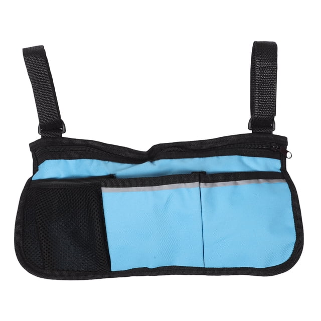 KAKOWELY Pochette de Rangement pour Fauteuil Roulant Sac de Marche Sac de Rangement pour Fauteuil Roulant Pochette Latérale pour Siège de Fauteuil Roulant Accessoires pour Fauteuil Roulant