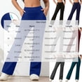 thumbnail image 3 of Admvng Yoga Pants for Women Casual Summer Loose Cotton Elastic Waist Drawstring Wide Leg Tall Pant With Pocket Size S-2XL, 3 of 9