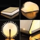 thumbnail image 5 of Lámpara de mesa LED plegable de madera, estilo libro, recargable por USB, decorativa, de ambiente y nocturna (blanco cálido), 5 of 5