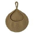 thumbnail image 1 of Cesta Colgante Tejida a Mano para Almacenar Frutas, Bolsa de Red Tejida, Nidos de Pájaros, Nidos de Pájaros, Bolsa de Red para Almacenar Frutas En Forma de Lágrima, 1 of 7