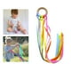 thumbnail image 3 of Montessori Rainbow Ribbon Sensory Twirling toy niños niños Anillo colorido juguete Reconocimiento Mano Estilo 3, 3 of 9