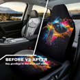 thumbnail image 4 of Uorisanigo Turtle Waterproof Front Seat Covers Car Seat Cover for Front Seat Set of 2 Easy to Install and Clean Removable Automotive Accessories Universal Fit Most Cars, 4 of 7