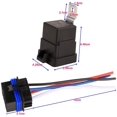 thumbnail image 4 of 2pcs Waterproof Automotive Relay 12v30a/40a 4 Pin Spst Bosch Style With 16awg, 4 of 5