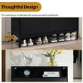 thumbnail image 5 of UBesGoo Black Wooden Shoe Cabinet,15 Light LED, Adjustable Layers, Store 24 Pairs, Black, 5 of 19