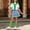 Green, variant on Piuwrlz Uniform Preppy Dress Girls Back to School Dresses A-Line Princess Skirts Sky Blue Size 7-8 Years