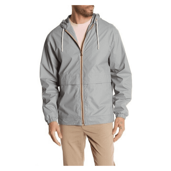 $89.50 Weatherproof Vintage Rope Wind Slicker Jacket, Sharkskin, S