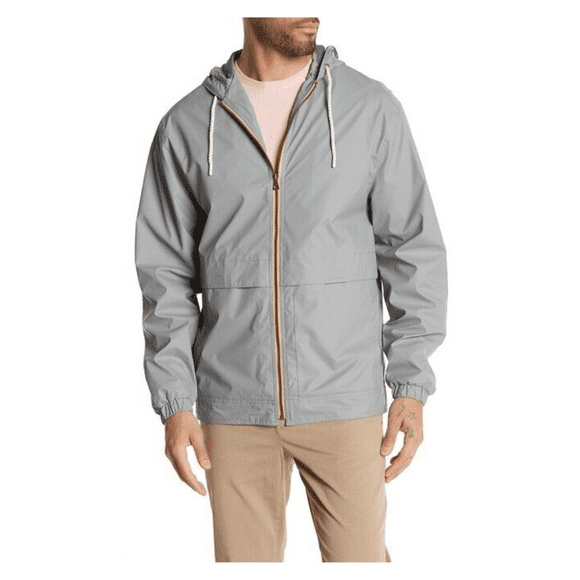 $89.50 Weatherproof Vintage Rope Wind Slicker Jacket, Sharkskin, S