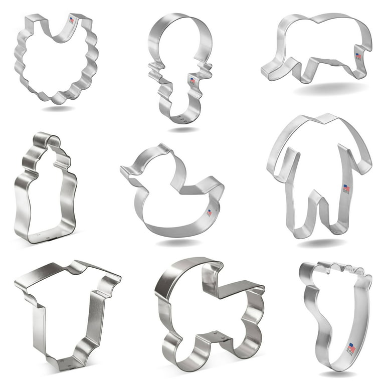  Foose Cookie Cutter Baby Shower 5 Pc Set, Various Sizes, Made  in USA: Home & Kitchen