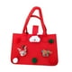 thumbnail image 2 of Bolsa de dulces navideñas, bolsa de regalo navideña, organizador de refrigerios, bolsa de golosinas navideñas para fiestas, vacaciones de año Nuevo muñeco de nieve rojo L BLESIY Bolsa de regalo, 2 of 8