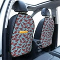 thumbnail image 2 of Red Lobster Print Blue Mats Back Seat Protectors, Car Seat Protector Vehicle Organizers Waterproof Cover Back Seat Cover for Kids with 3 Storage Pockets 2 Pack, 2 of 5