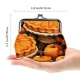 thumbnail image 2 of Thanksgiving Pie Premium Microfiber Coin Purse with Zinc Alloy Jaws - 4.3x4.7 in/11x12 cm Wallet for Men and Women - Stylish and Durable Design, 2 of 7