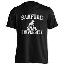 Samford University Bulldogs Distressed Retro Short Sleeve T-Shirt