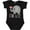 AB-Black, variant on Half Birthday Cute Elephant Girls Baby Bodysuit