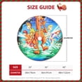 thumbnail image 5 of Lsque Scooby-Doo Print Christmas Tree Skirt with Ties and Velcro,Xmas Holiday Decorations, Adjustable Tree Skirt-30", 5 of 6