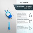 thumbnail image 2 of HWZWT Padded Nose Clips - Stops Nosebleeds Fast - for Use in Spirometry Testing and Breathing Treatments - Universal Fit - Disposable - Blue, Pack of 10, 2 of 4