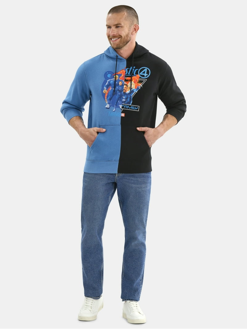 Fantastic Four Men's & Big Men's Graphic Hoodie Sweatshirt, Sizes