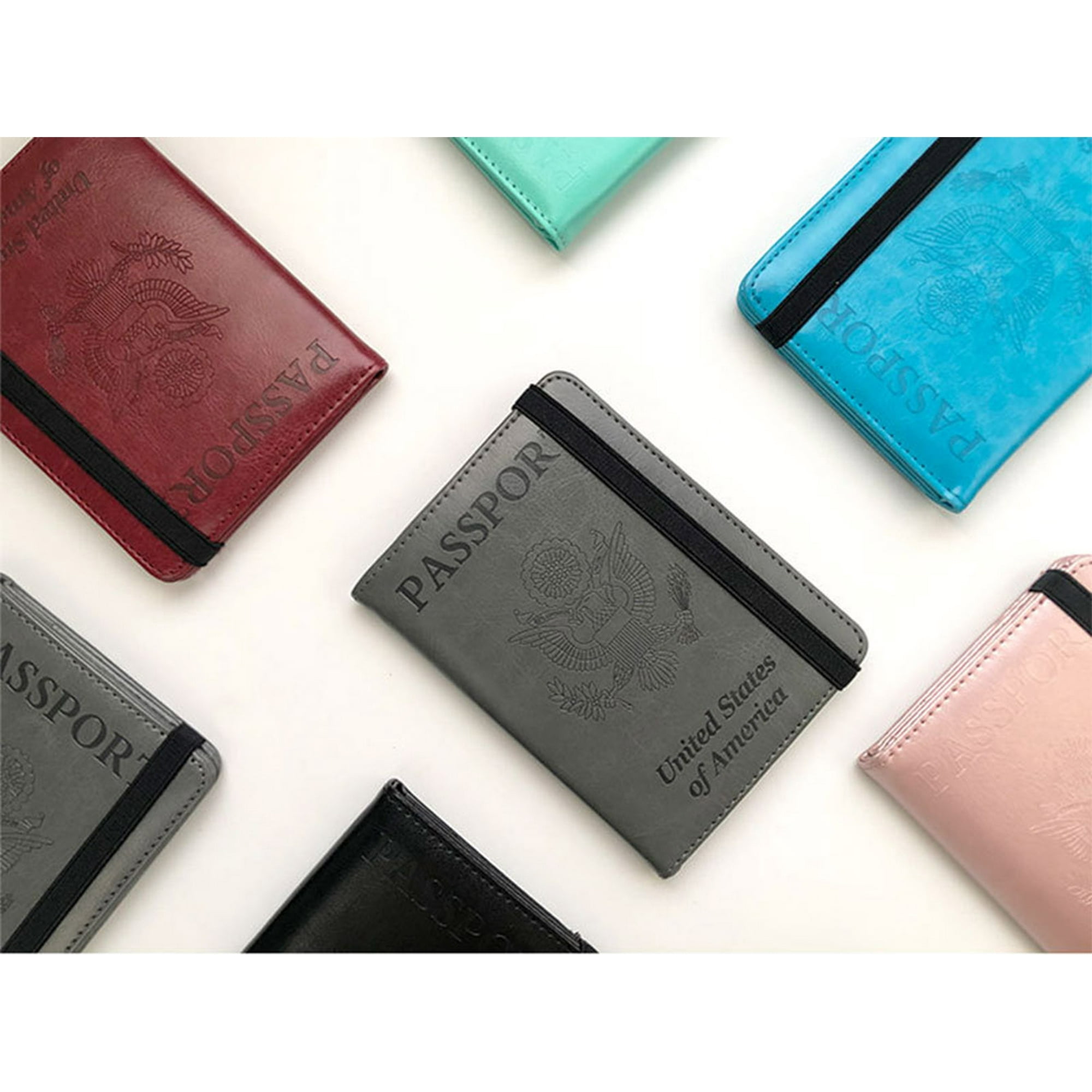 Rouge Nouveau RFID Bloquant Les Hommes de Crédit Porte-Carte Bancaire