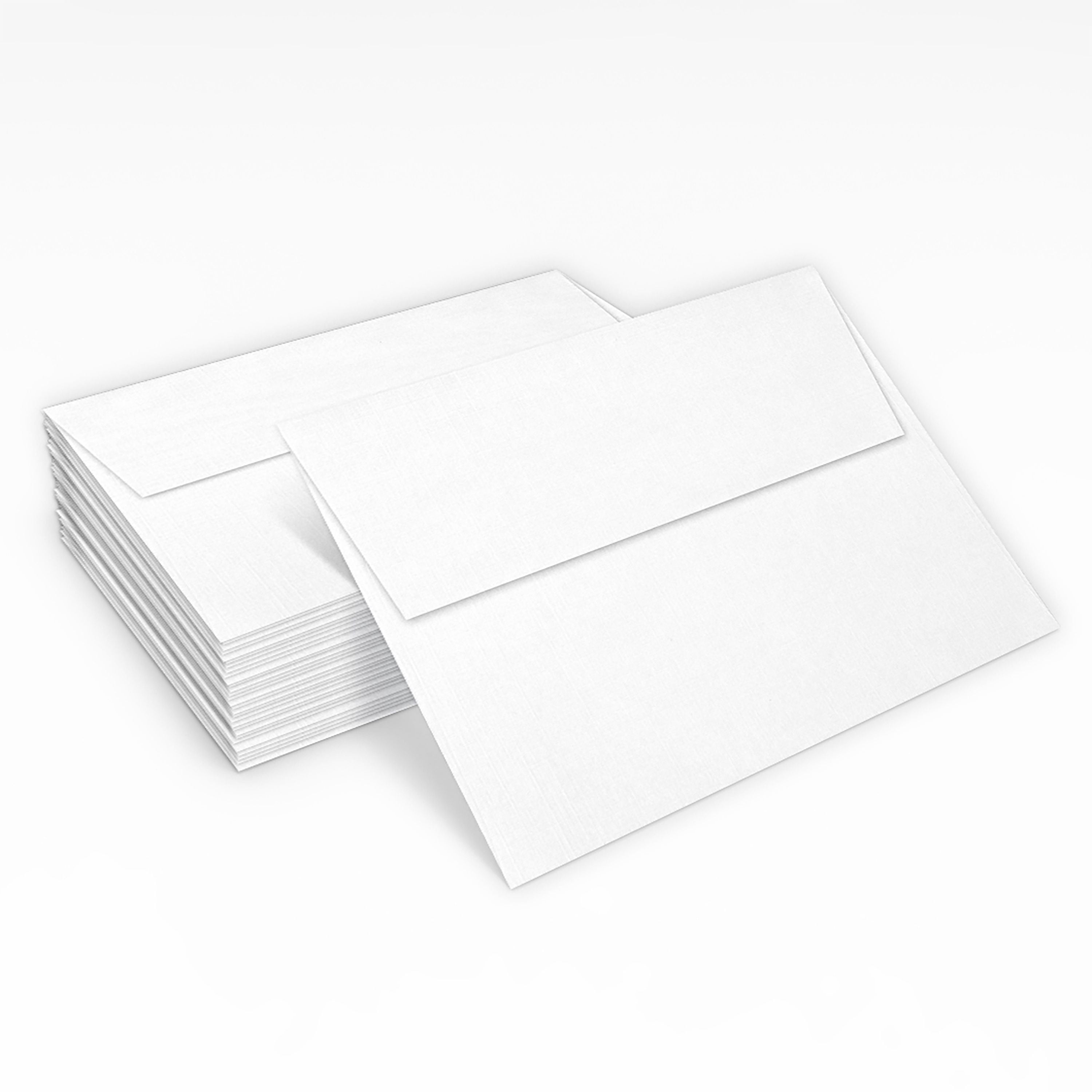 LUXPaper A7 Invitation Envelopes, 5 1/4 x 7 1/4, White Linen, 500/Pack