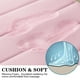 thumbnail image 2 of Juego de alfombras de baño BYSURE de espuma viscoelástica antideslizante y absorbente, color rosa, 2 of 7