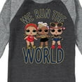 thumbnail image 3 of LOL Surprise! - Run The World - Toddler And Youth Raglan Graphic T-Shirt, 3 of 6