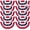 10 PCS, variant on 4th of July Decorations, 1.5 x 3 FT American Flag Banner, 1 PCS USA Pleated Fan Flags, Patriotic Bunting US Half Fan Flag for Fourth of July Independence Day Memorial Day Home Yard Outdoor Decor