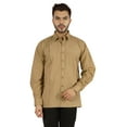 thumbnail image 1 of Bestman Solid Formal Button Down Shirt For Men Long Sleeve With Patch Pocket Business Wear, 1 of 7