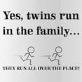 thumbnail image 2 of CafePress - YES, TWINS RUN IN THE FAMILY Water Bottle - Stainless Steel Water Bottle, Sports Bottle, 1.0L, 2 of 5