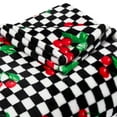 thumbnail image 6 of Betsey Johnson Cherry Checker Plush-Fleece Red Throw Blanket-50X70, 6 of 7