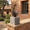 thumbnail image 3 of Ecobo 12" Eco-Friendly Square Pot Planter, Bloco Indoor/Outdoor use, Durable, Versatile & Lightweight, Designed by Brazilian Artisans, Contemporary All-Weather Design – Grey, 3 of 6