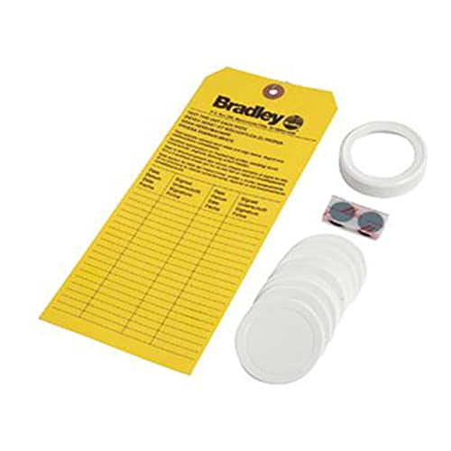 Bradley On-Site Eye Wash Refill Kit Replacement Cap, Foam Liners And Inspection Tag For On-Site Eye Wash Station
