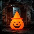 thumbnail image 6 of Tryvkinvive Halloween Pumpkin Decorations, Pumpkin Light with Witch Hat, Light Up Pumpkin Decorations,Halloween Decorations Indoor for Tabletop Mantel Party Home Decor, 6 of 8
