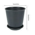 thumbnail image 3 of 10Pcs Plastic Plant Pot Flower Planter Pots Small  With Saucer Tray Label, 3 of 6