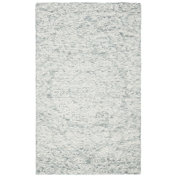 SAFAVIEH Metro Alaois Medallion Area Rug, Dark Grey/Ivory, 4' x 6'