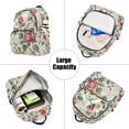 thumbnail image 5 of FORMRS Mini Backpack Purse for Women Travel Daypack Casual Shoulder Bag, Red Floral Pattern, 5 of 7