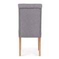 thumbnail image 7 of BELLEZE 4pc Dining Chairs Modern Tufted Parson (Dark Gray) Chairs Linen High-Backrest Cushion Seat w/ Wooden Leg, 7 of 7