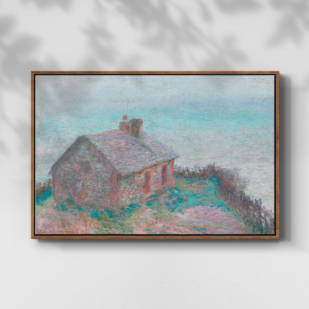 Vintage Landscape-CXLIX By Wexford Home Framed in Walnut Wood Gallery Wrapped Canvas 27 in. x 41 in.