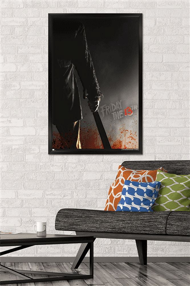 Friday the 13th - Machete Wall Poster, 22.375" x 34", Framed
