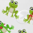 thumbnail image 4 of Coolnut Shower Curtain and Rug Set, Colorful Cute Frogs Polyester Waterproof Bath Curtain and Mat for Bathroom with Hooks, 72" x 72", 4 of 6