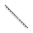 thumbnail image 4 of 14K White Gold .95mm Solid Diamond Cut Cable Chain Necklace Size 26, 4 of 4