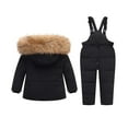 thumbnail image 3 of Odeerbi Child's Baby Boy's Girl's Down Warm Jacket Coat Jumpsuit Rompers Suit Winter Windproof Ski Suit, 3 of 3