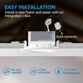 thumbnail image 3 of TORCHSTAR Ultra-Thin 4 Inch Recessed LED Downlight with J-Box, Dimmable Integrated Retrofit, 9W(65W Eqv.), 5000K Daylight, Pack of 4, 3 of 7