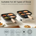 thumbnail image 4 of 4 Cup Cast Iron Egg Frying Pan,Household Cast Iron Fried Egg Pan with Wooden Handle,Egg Burger Omelette Pot Pancake Pot Cooker Griddle,Breakfast Non-Stick Skillet for Egg,Kitchen Cooking Tool (Black), 4 of 10