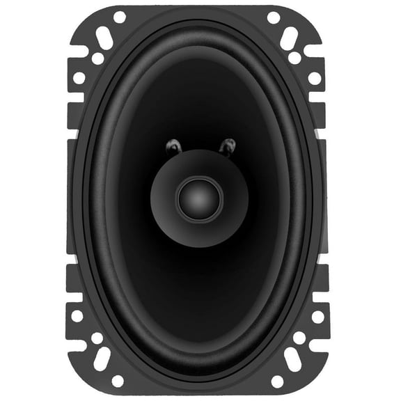 4" x 6" Dual Cone Speaker,6x9 Door speakers,Full Range,65W Max, 4 Ohm,Wide Frequency Response,Enhanced Bass,Polypropylene Cone,Rubber Surro Dual Cone Replacement Auto Speaker