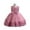 Pink, variant on Girls Sleeveless Tulle Sequin Bow Party Dress Elegant Princess Birthday Wedding Formal Gown Children’s Special Occasion Wear