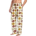 thumbnail image 6 of Naloa Sunflowers And Skull Pajama Pants Men, PJ Bottoms, Sleep & Lounge Pants-Medium, 6 of 6