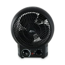Alera ALEHEFF10B 1500 Watts 8.25 in. x 4.37 in. x 9.5 in. Heater Fan - Black
