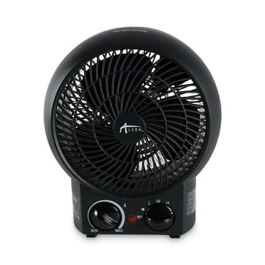 Alera ALEHEFF10B 1500 Watts 8.25 in. x 4.37 in. x 9.5 in. Heater Fan - Black